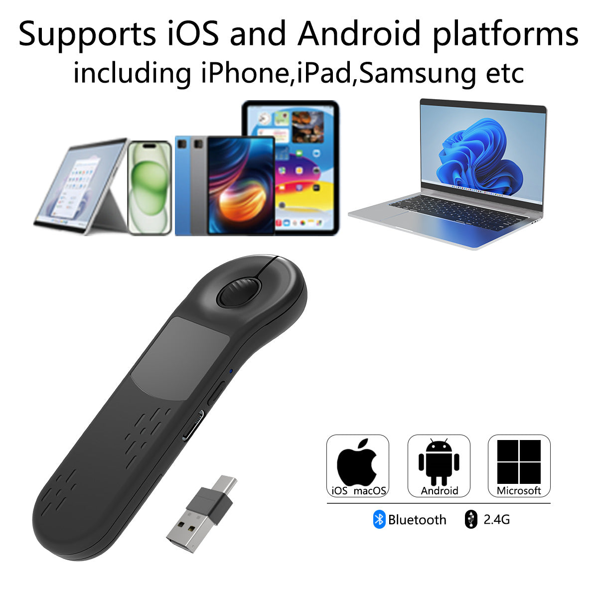 Xring D13 - Hand Grip Mouse with Laser Pointer